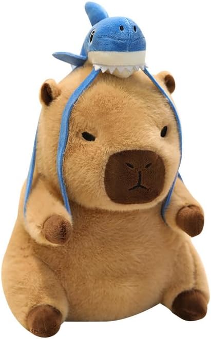 Cuddleluna Capybara Plush with Duck Backpack, 7.8 Inches
