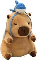 Cuddleluna Capybara Plush with Duck Backpack, 7.8 Inches