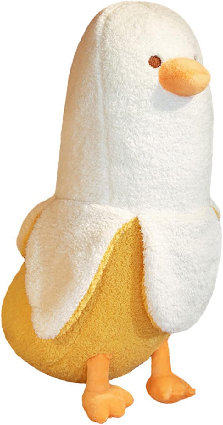Cuddleluna Banana Duck Plush Pillow, 12 Inches