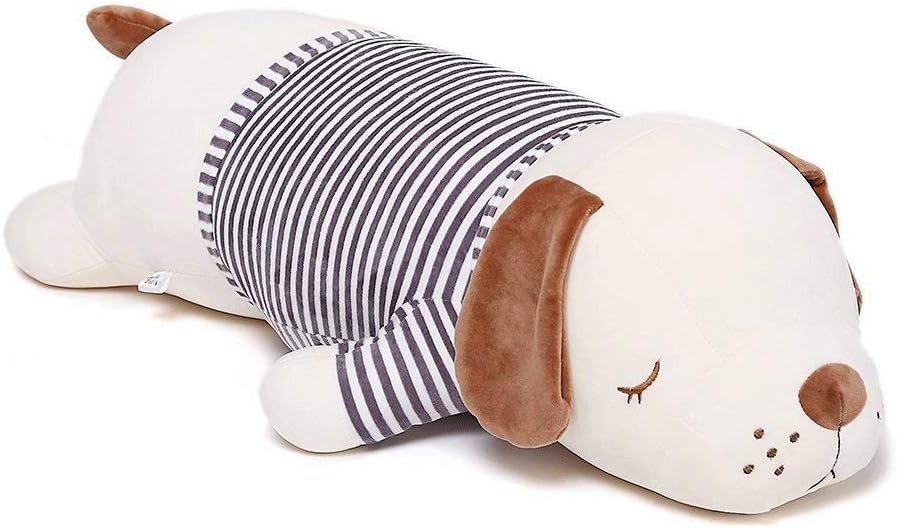 Cuddleluna Weighted Puppy Plush Body Pillow, 15 Inches
