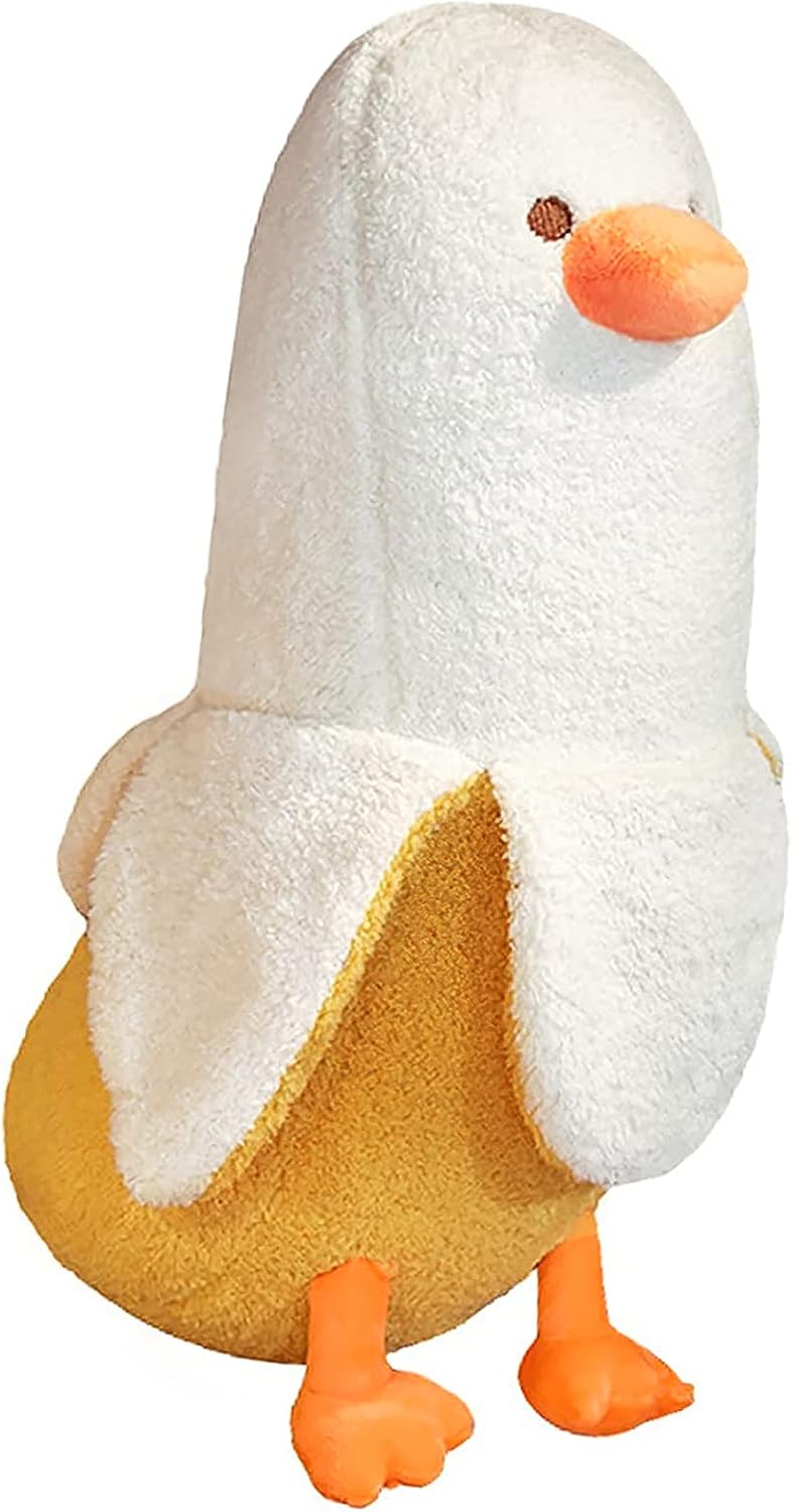 Cuddleluna Banana Duck Plush Pillow, 12 Inches