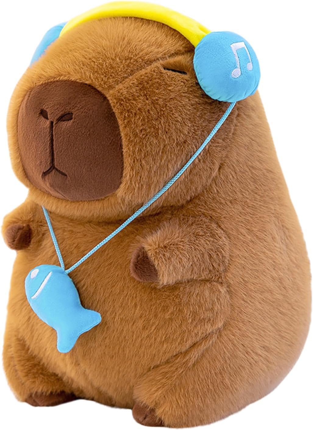 Cuddleluna Capybara Plush with Duck Backpack, 7.8 Inches