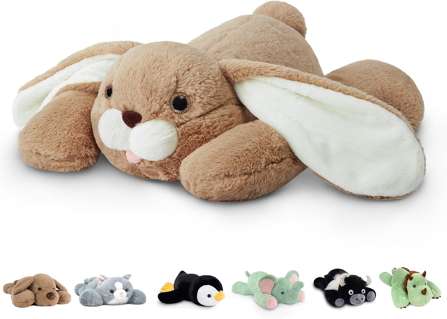 Cuddleluna Weighted Puppy Plush Body Pillow, 15 Inches
